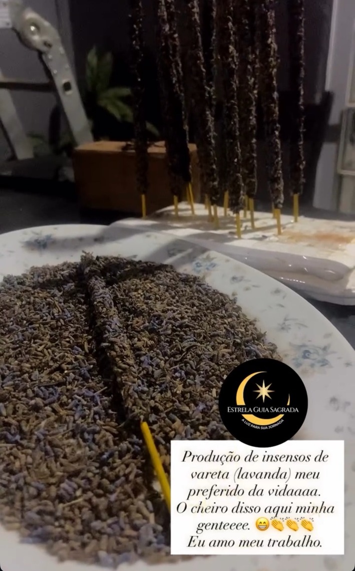 Produção artesanal com lavanda