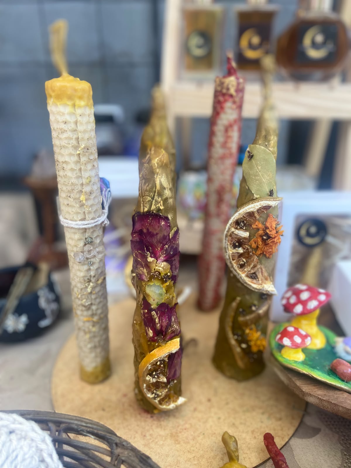 Velas artesanais em cera